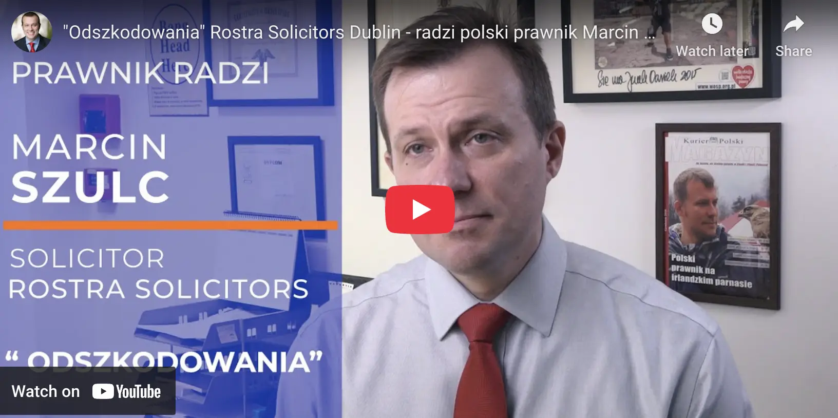 “Odszkodowania” Rostra Solicitors Dublin – radzi polski prawnik Marcin ...